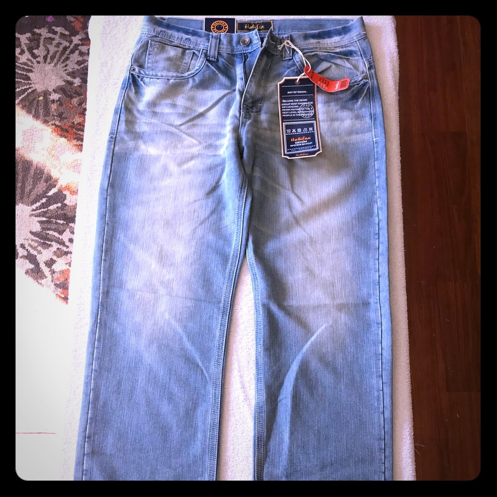 NWT Halifax Straight Leg Jeans Size 34x30 Casual Western Denim Streetwear Fall
